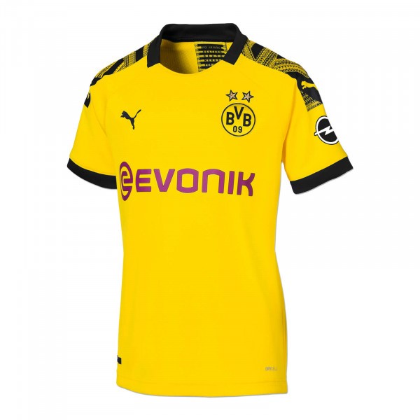 Camiseta Borussia Dortmund Replica Primera Ropa Mujer 2019/20 Amarillo